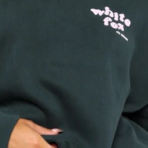 Brand new white fox hoodie and sweatpants